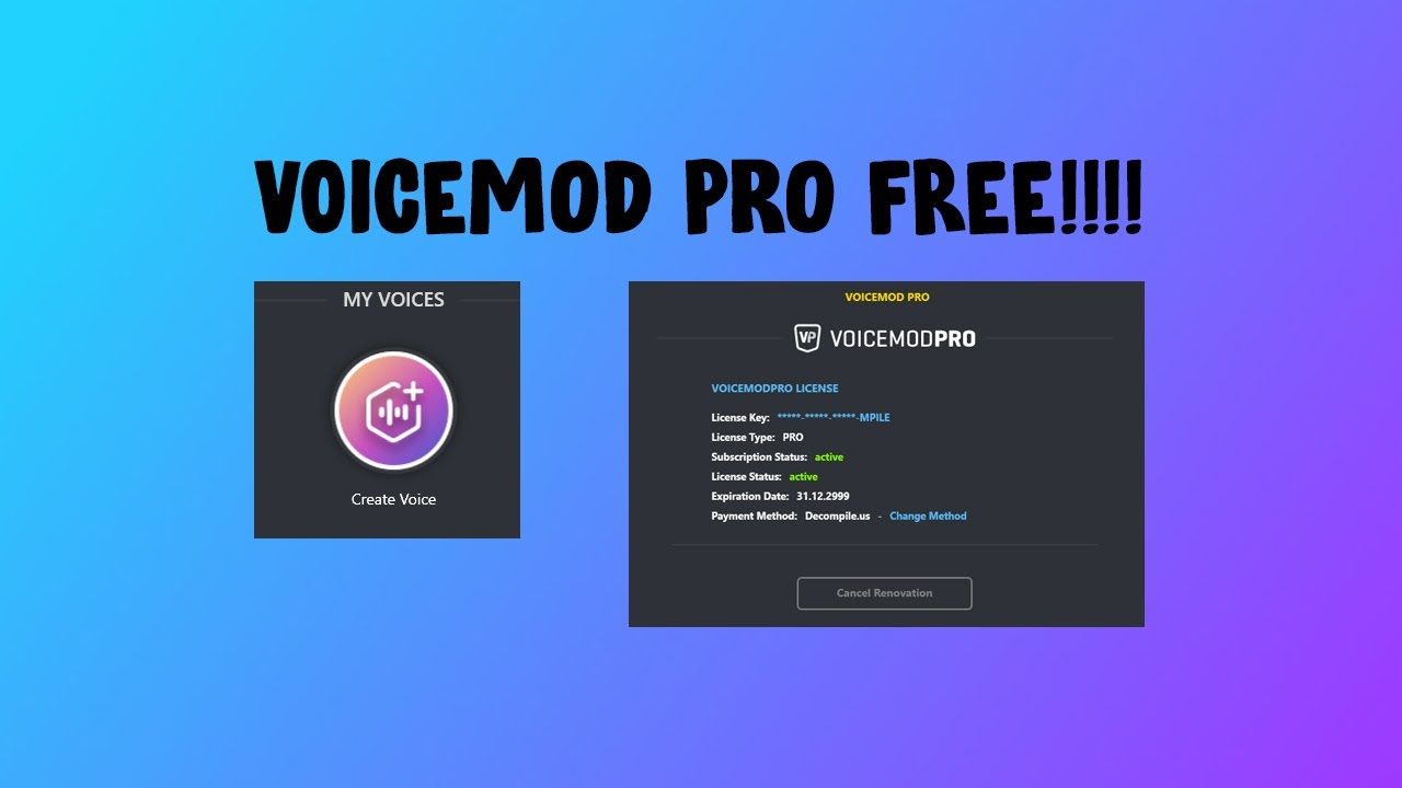 voicemod pro license key free reddit